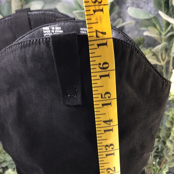 SO Tibia Black 17” Faux Suede Pointed Toe Fashion Slouch Boots WMS 10M🌟NIB🌟 - Picture 7 of 14